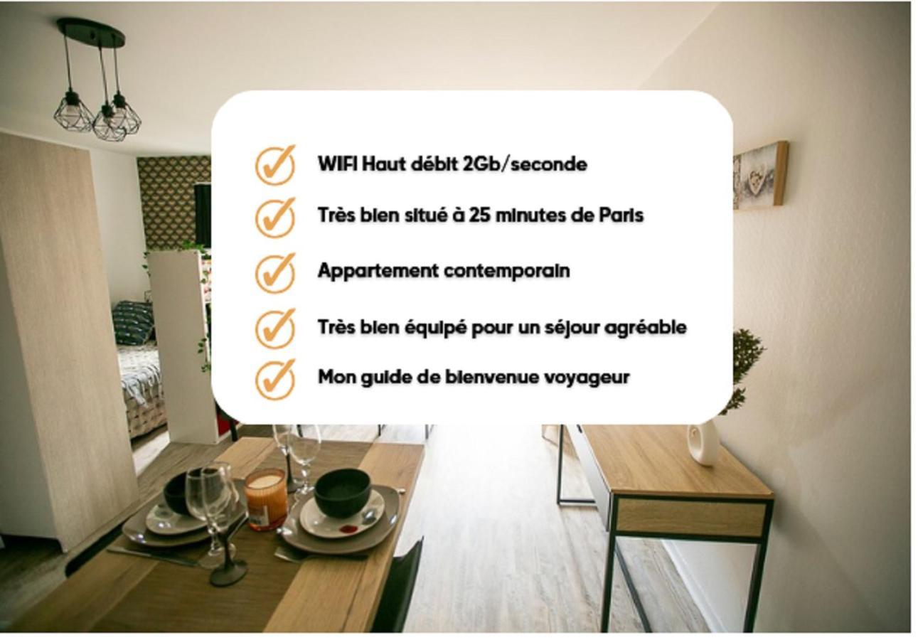 La Teranga - Wifi - Coeur De Ville - Gare Les Mureaux Dış mekan fotoğraf